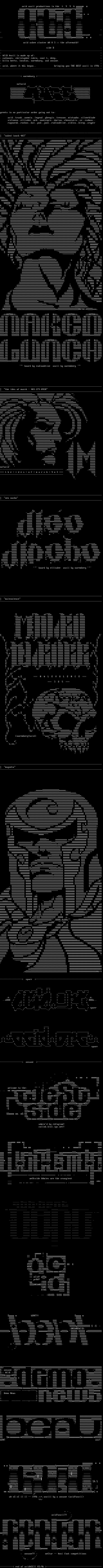 ACiD ascii cluster #4 (03/96) by Multiple Artists