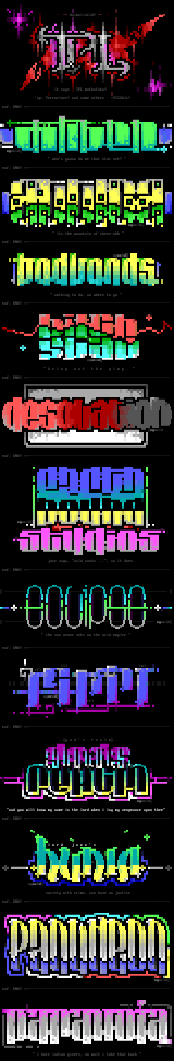 ACiD logocluster #3 (06/95) by Multiple Artists