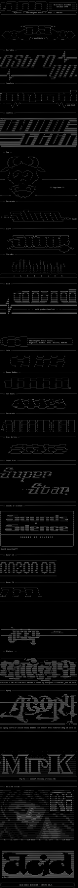 ACiD ascii cluster #1 (10/95) by Multiple Artists