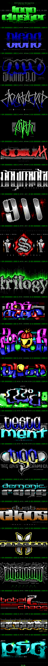 ACiD ANSI logocluster #19 by Multiple Artists