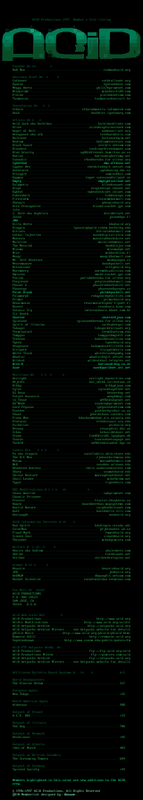 May 1997 Member/Site Listing by ACiD Staff