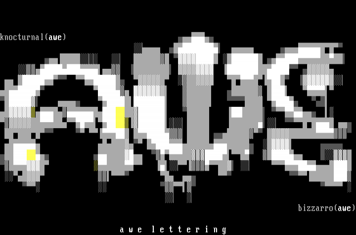 AWE Lettering by Multiple Artists