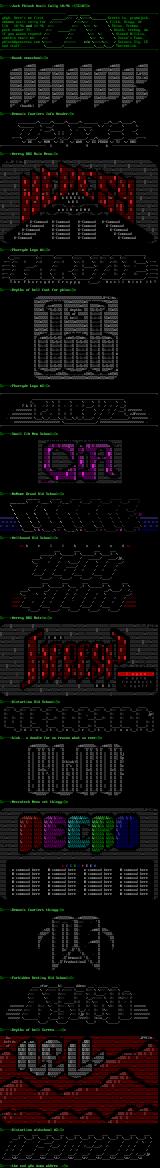 ascii colly number one by jack phlash