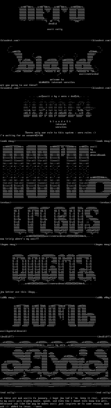 asCii logos for january by nero