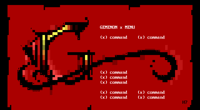 Gemenon Menu
