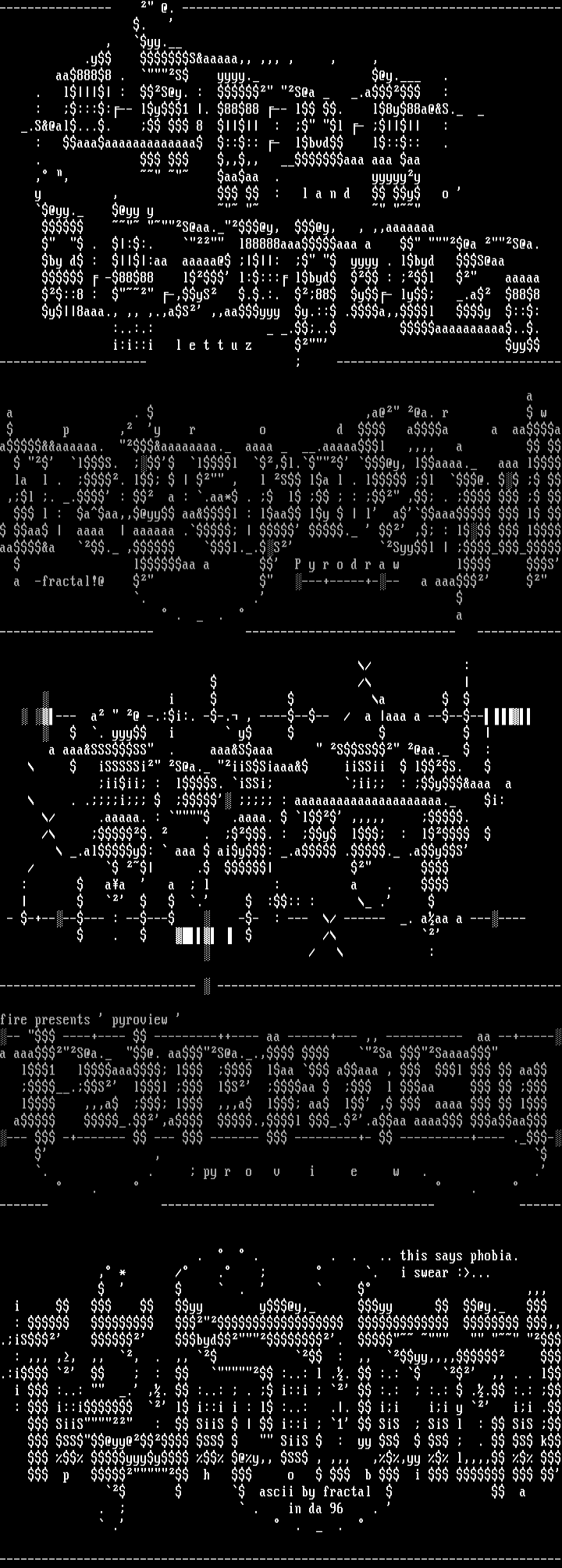 Ascii Colly (the last?) by Fractal