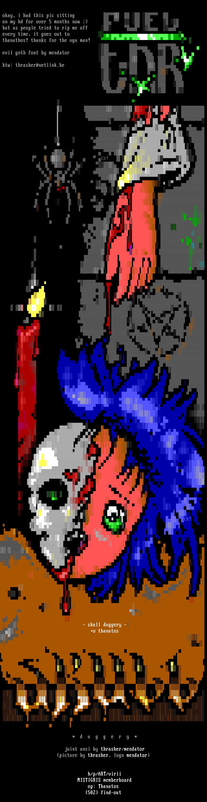 skull duggery by thrasher