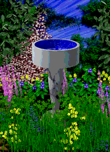 Forgotten Bird Bath by Tim Bowling