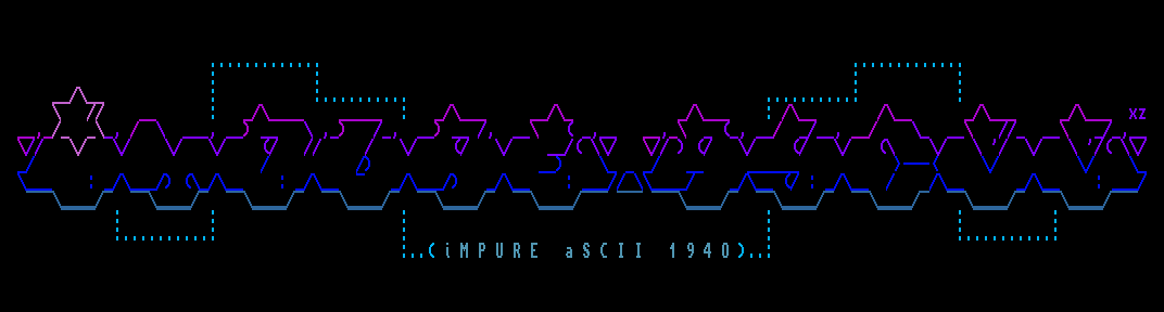 impure!ascii 1940 by hellbeard