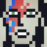 David Bowie - Aladdin Sane by 8bitbaba