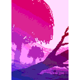 Pink Trees by PixelArtForTheHeart