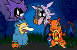 Pokemon Hallowe'en by Pinguino