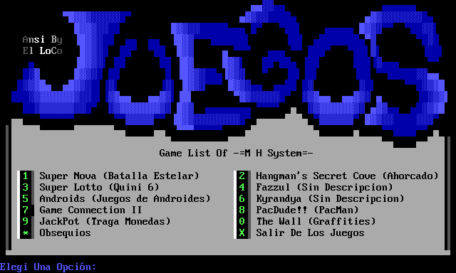 MH System Juegos by El LoCo