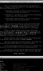 Reactor Info File by Mirage & Dark Jester