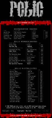 Relic Site List 09/94 by Cybernary/Jello