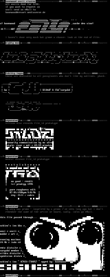 ascii cluster by bonewood