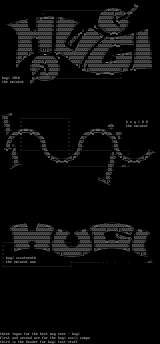 colly of logos for hugi diskmag by slash