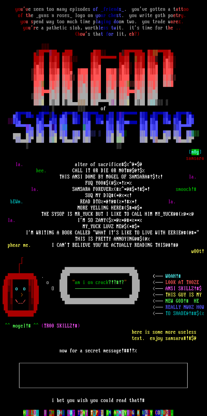 Altar Of Sacrifice by Mogel