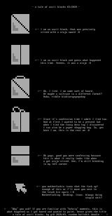 a tale of ascii blocks 2020/03 by yiX